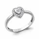 Серебряное кольцо AQUAMARINE с фианитом