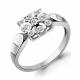 Серебряное кольцо AQUAMARINE с фианитом