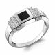 Серебряное кольцо AQUAMARINE с фианитом