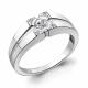 Серебряное кольцо AQUAMARINE с фианитом