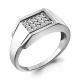 Серебряное кольцо AQUAMARINE с фианитом