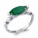 Серебряное кольцо AQUAMARINE с фианитом и агатом