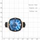 Кольцо из золочёного серебра AQUAMARINE с топазом и ювелирным кристаллом