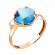 Кольцо из золочёного серебра AQUAMARINE с топазом