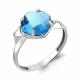 Серебряное кольцо AQUAMARINE с топазом