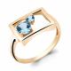 Кольцо из золочёного серебра AQUAMARINE с топазом