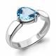 Серебряное кольцо AQUAMARINE с топазом