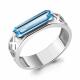 Серебряное кольцо AQUAMARINE с топазом
