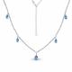 Серебряное колье AQUAMARINE с топазом