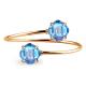 Браслет из золочёного серебра AQUAMARINE с топазом