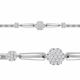 Серебряный браслет AQUAMARINE с фианитом