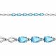 Серебряный браслет AQUAMARINE с топазом