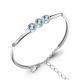 Серебряный браслет AQUAMARINE с топазом