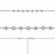 Серебряный браслет AQUAMARINE с топазом и фианитом