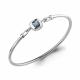 Серебряный браслет AQUAMARINE с топазом