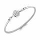 Серебряный браслет AQUAMARINE с фианитом