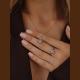 Кольцо из белого золота GRIGORIEV с танцующим бриллиантом