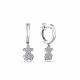 Серебряные серьги GRIGORIEV с фианитом