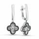 Серебряные серьги GRIGORIEV с фианитом