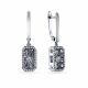 Серебряные серьги GRIGORIEV с фианитом