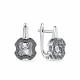 Серебряные серьги GRIGORIEV с фианитом