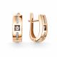 Золотые серьги GRIGORIEV с бриллиантом