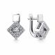 Серьги из белого золота GRIGORIEV с бриллиантом