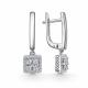 Серьги из белого золота GRIGORIEV с бриллиантом