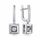 Серьги из белого золота GRIGORIEV с бриллиантом