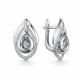 Серьги из белого золота GRIGORIEV с бриллиантом