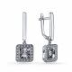 Серьги из белого золота GRIGORIEV с бриллиантом