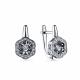 Серьги из белого золота GRIGORIEV с бриллиантом