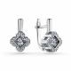 Серьги из белого золота GRIGORIEV с бриллиантом