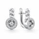 Серьги из белого золота GRIGORIEV с бриллиантом
