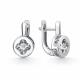 Серьги из белого золота GRIGORIEV с бриллиантом