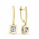 Серьги из лимонного золота GRIGORIEV с бриллиантом