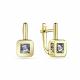 Серьги из лимонного золота GRIGORIEV с бриллиантом