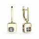 Серьги из лимонного золота GRIGORIEV с бриллиантом