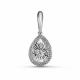 Серебряная подвеска GRIGORIEV с фианитом