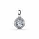 Серебряная подвеска GRIGORIEV с фианитом