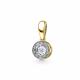 Подвеска из лимонного золота GRIGORIEV с бриллиантом