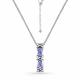  Колье из серебра с танзанитом Серебро 925°