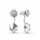Серебряные серьги GRIGORIEV с фианитом