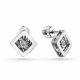 Серебряные серьги GRIGORIEV с фианитом