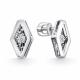 Серебряные серьги GRIGORIEV с фианитом