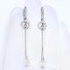 Серебряные серьги Atoll с цирконием