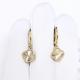Серьги из лимонного золота ЮЗ Корона