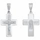 Подвеска-крест Господи спаси и сохрани из серебра  Высоковы 585
