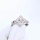Серебряное кольцо ЮЗ Корона с фианитом