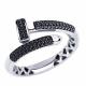 Серебряное кольцо ЮЗ Корона с фианитом